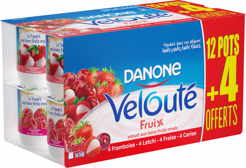Danone - Velouté Fruix Yaourt brassé - Fruits rouges