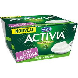 Activia - Yaourt brassé nature sans lactose
