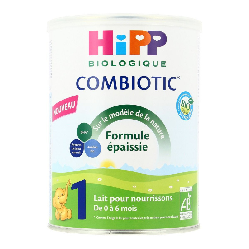 Hipp Biologique Lait 1 Combiotic Formule Epaissie 800 g - Lot de 6
