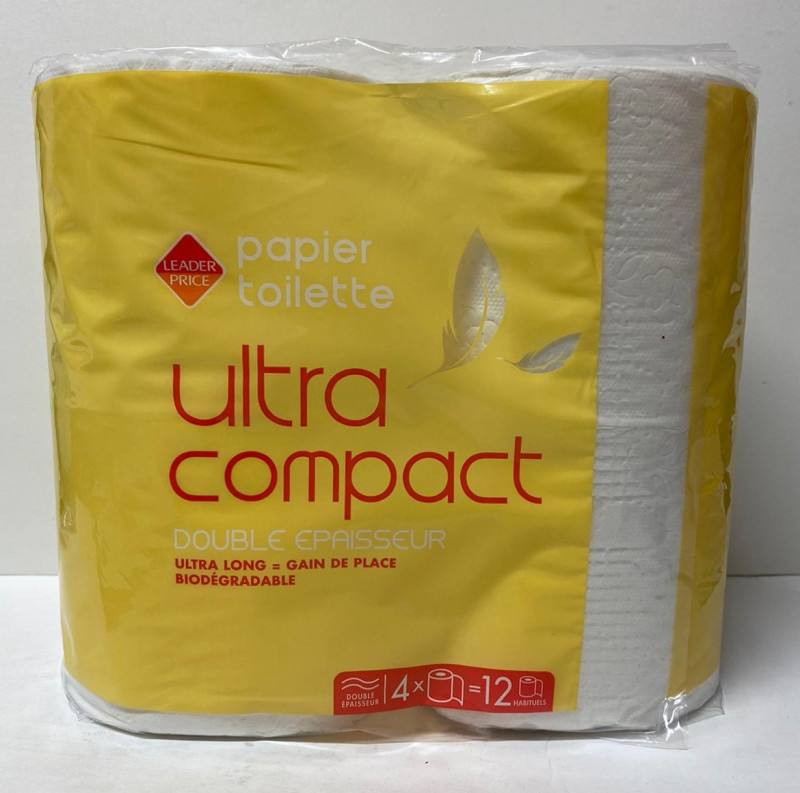 Leader Price - Papier toilette ultra compact 4=12