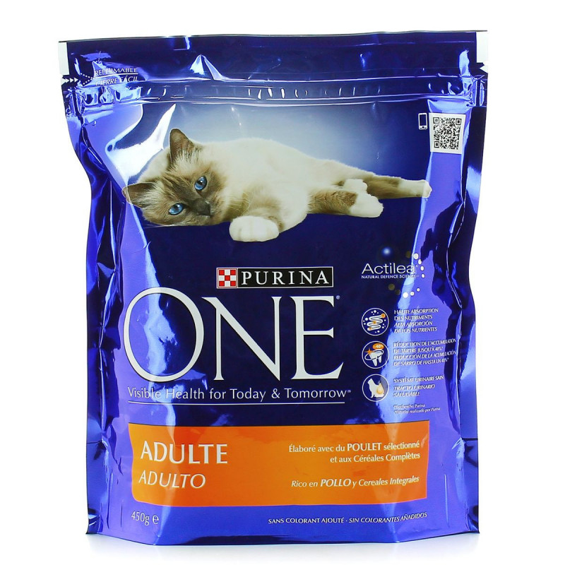 Purina One Croquettes Chat Poulet Cereales 123 Click