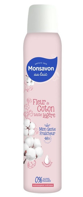 Monsavon - Déodorant spray compressé fleur de coton