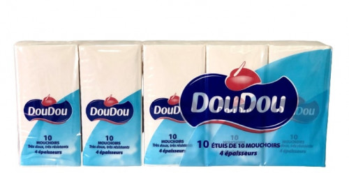 Doudou - Mouchoirs étuis 4 épaisseurs