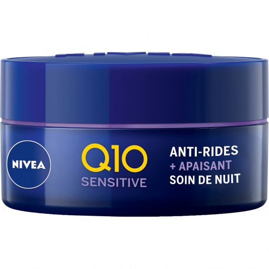 Nivea - Soin de nuit anti-rides Q10 sensitive