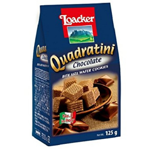 Loacker - Gaufrettes Quadratini chocolat NOIR