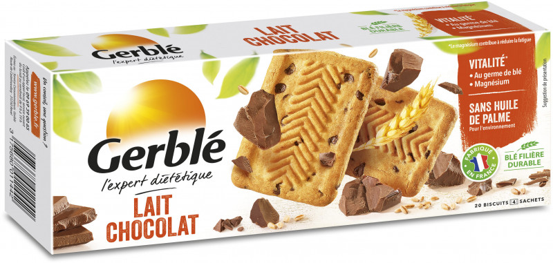 Gerblé - Biscuits lait chocolat