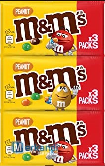 M&M'S - Billes au chocolat et cacahuètes x3