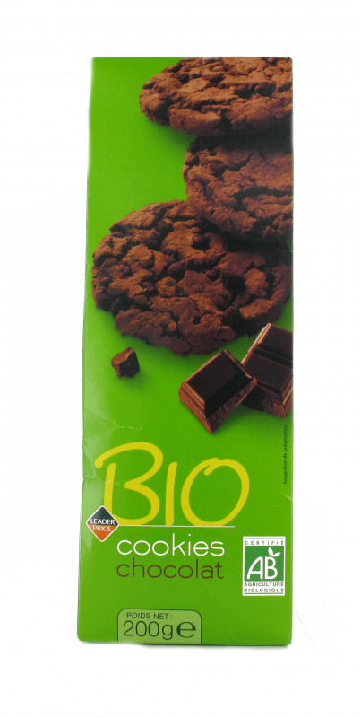 Leader Price Bio - Cookies au chocolat Bio