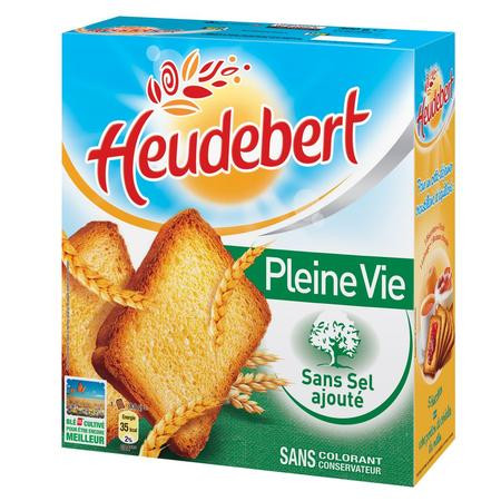 Heudebert - Biscottes Pleine Vie sans sel ajoutés