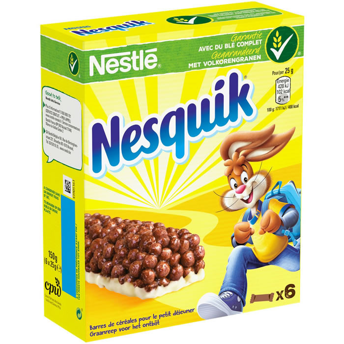 Nesquik - Barre céréales chocolat