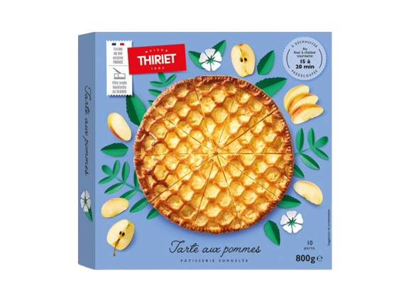 Thiriet - Tarte aux pommes découpée