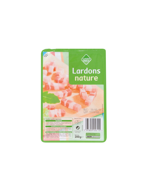 Leader Price - Lardons nature