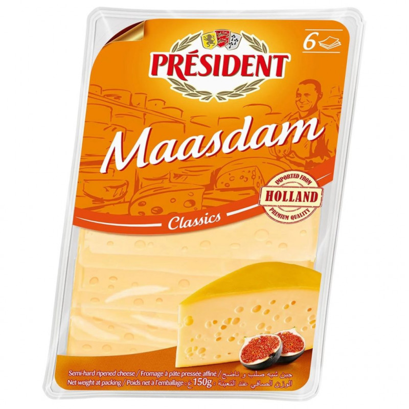 Président - Maasdam en tranches