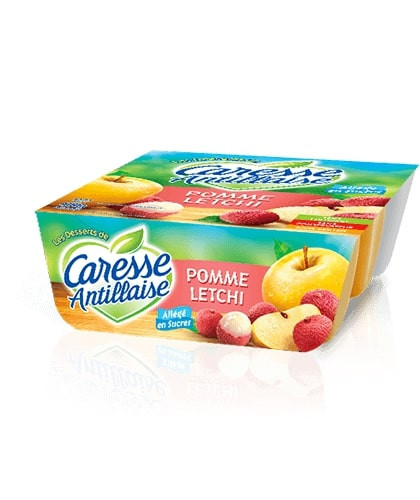 Caresse Antillaise - Compote pomme & letchi