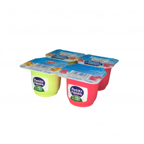 Petit Filou - Fromage frais framboise, pêche & poire