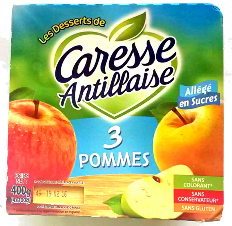 Caresse Antillaise - Compote pomme allégée