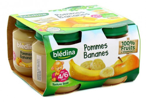 Blédina - Pots compote pomme banane dès 4/6 mois