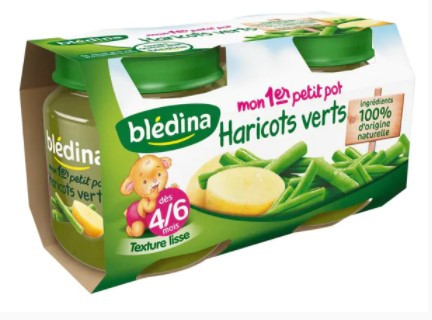 BLEDINA Petits Pots Bébé - Dès 6 mois - Légumes Jambon, Epinard