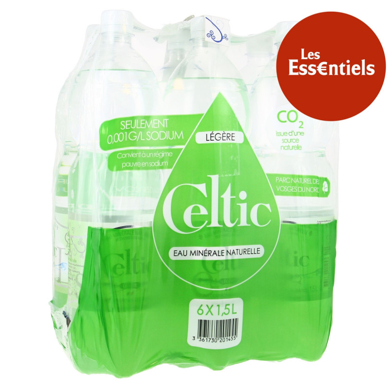 Celtic - Pack eau minérale pétillante légère