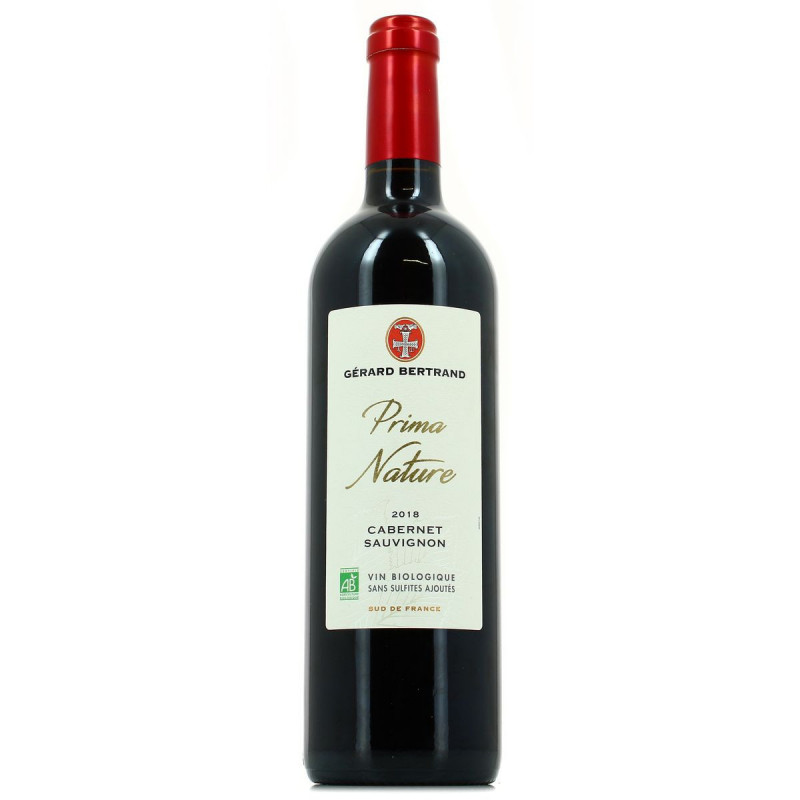 Prima Nature - Vin rouge Cabernet Sauvignon sans sulfites