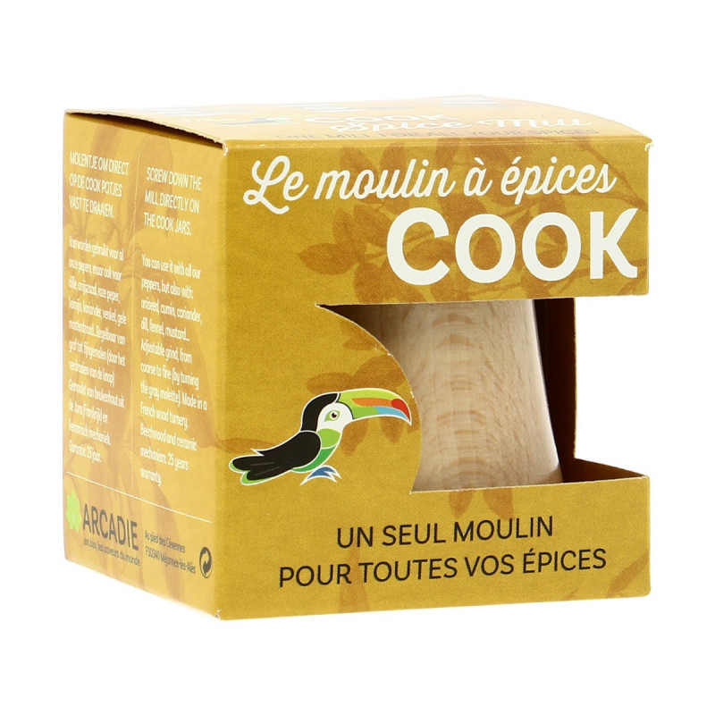 Moulin à épices Cook - 1 pièce : Epices et sels bio COOK alimentation bio -  botanic®