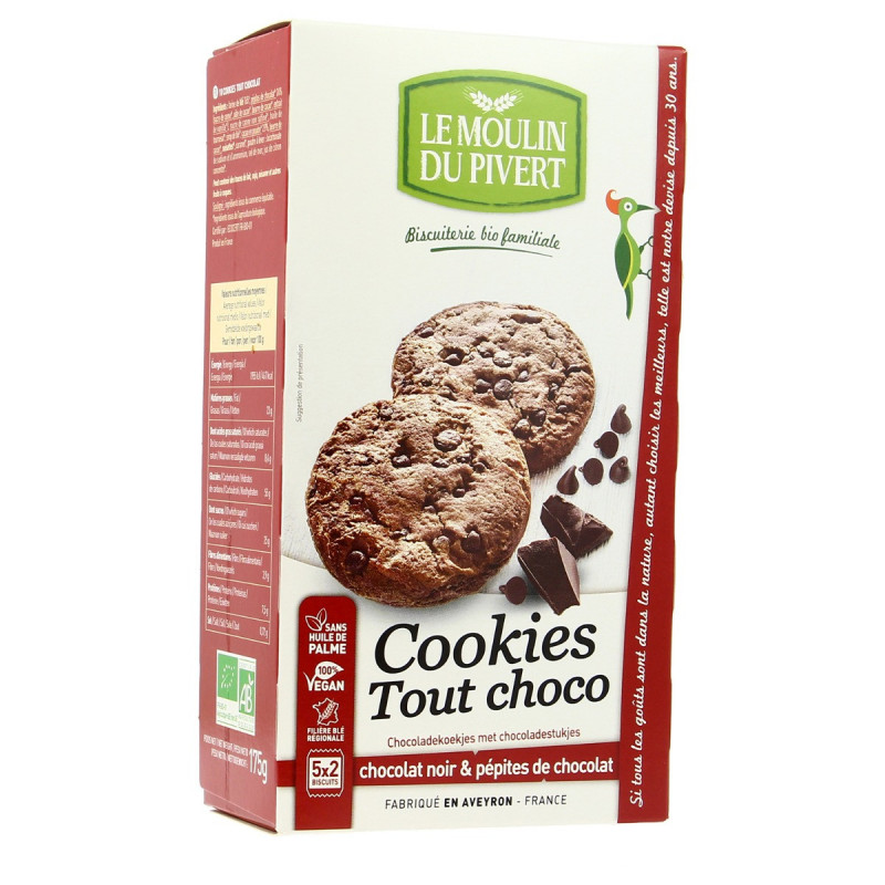 Moulin Du Pivert - Cookies tout chocolat